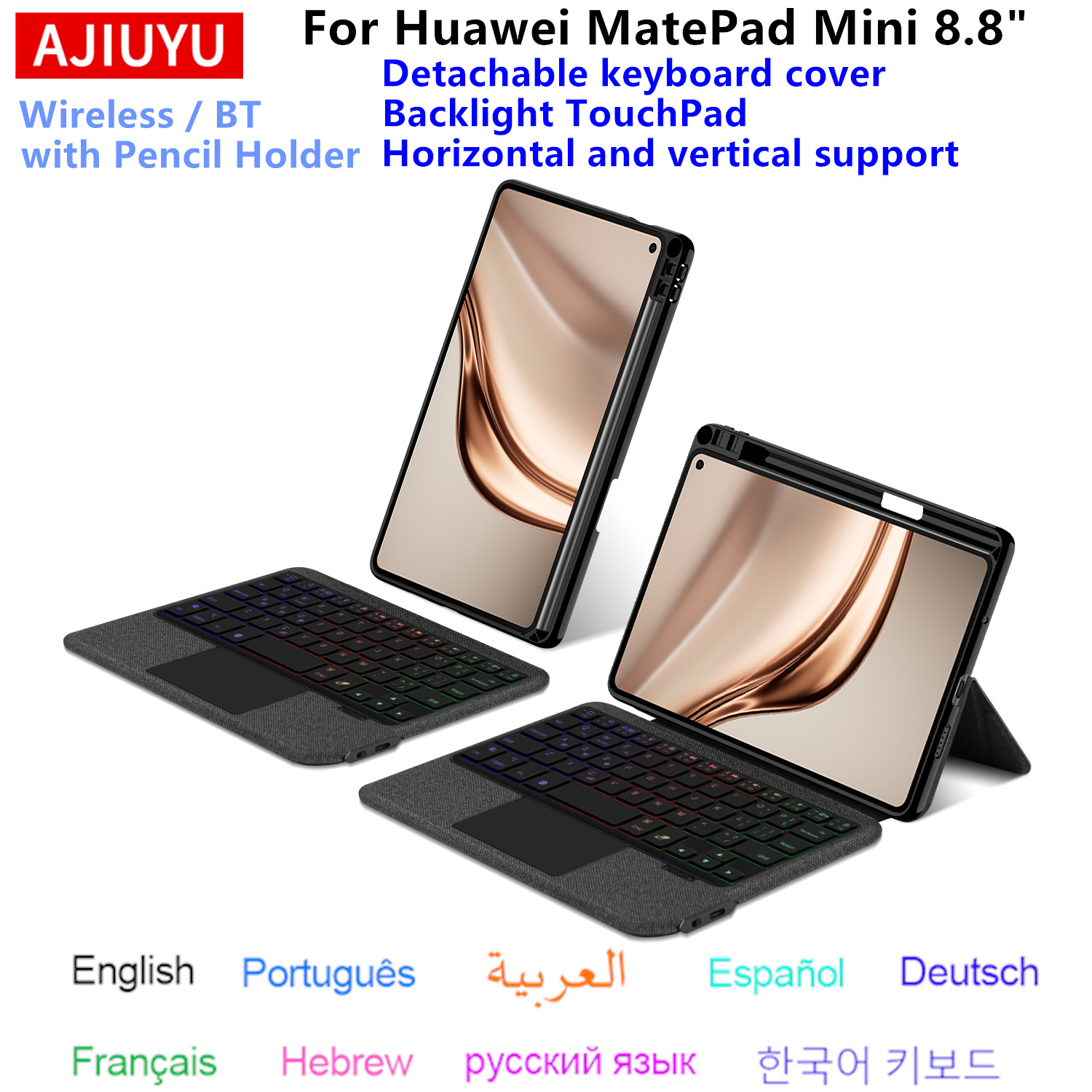 Tablet Keyboard Case - Klawiatura TouchPad do etui Huawei MatePad
